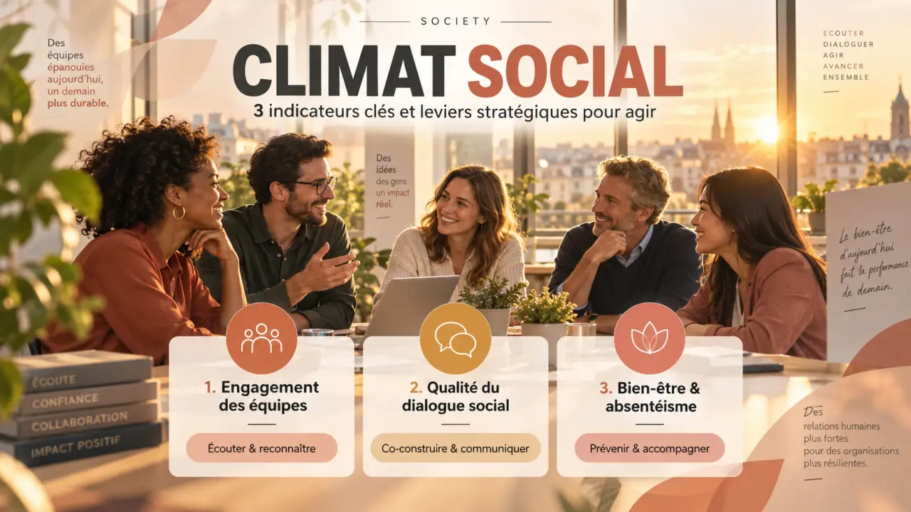Climat social : 3 indicateurs clés et leviers stratégiques pour agir