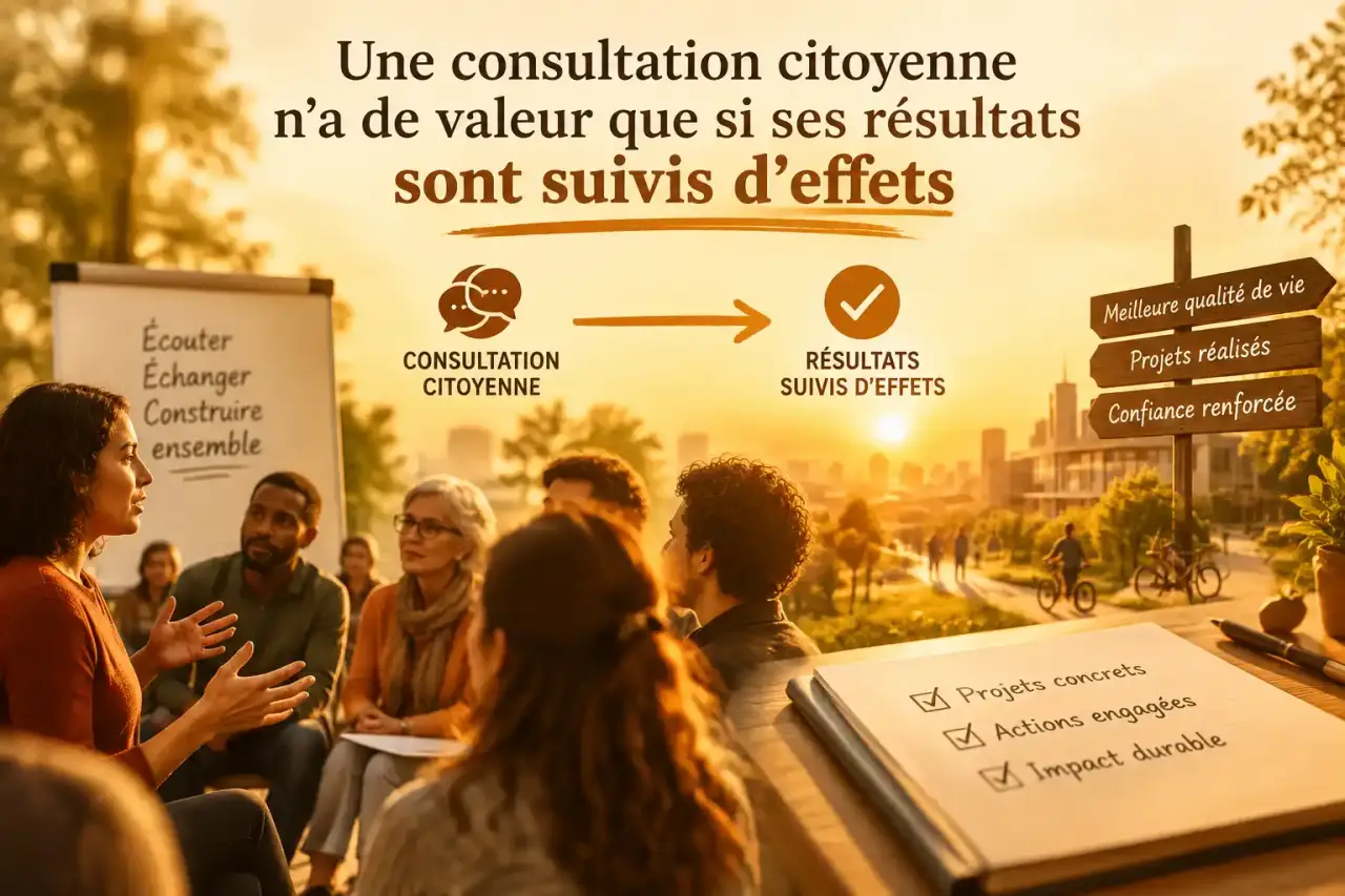 Une consultation citoyenne n’a de valeur que si ses résultats sont suivis d’effets