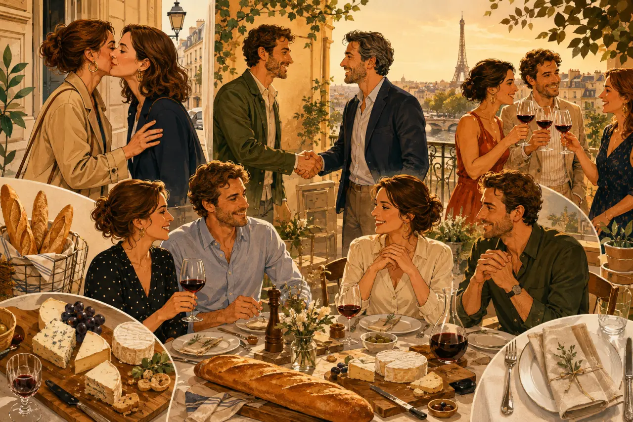 Les coutumes françaises à connaître pour saluer, manger et fêter sans faux pas